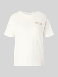 T-shirt met print en ronde hals model 'SYBILLA CHOCO' van VILA - 26