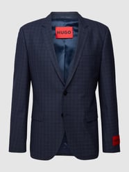 Extra Slim Fit 2-Knopf-Sakko mit Glencheck-Muster Modell 'Arti' von HUGO Blau - 31