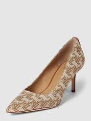 Pumps mit Label-Print Modell  'LANETTE' von Lauren Ralph Lauren Grün - 40