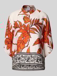 Relaxed Fit Bluse aus Viskose mit Stehkragen von Emily Van den Bergh Orange - 19