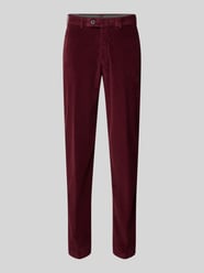 Corduroy broek met achterzakken, model 'PARMA' van Hiltl Bordeaux - 8