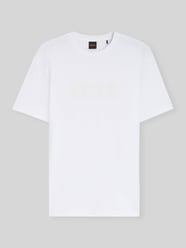 męski t-shirt o kroju regular fit z czystej bawełny model 'TE_LOGO' od BOSS Orange - 36