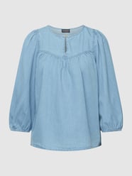 Jeansblouse met druppelvormige hals, model 'Lorena' van Soaked in Luxury Blauw - 13