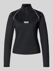 Functioneel shirt met opstaande kraag en logo van EA7 Emporio Armani - 8