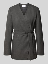 Regular Fit Longline Blazer mit Bindegürtel von Jake*s Collection - 9