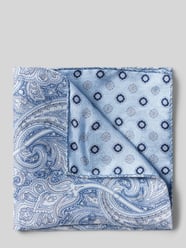 Seideneinstecktuch mit Paisley-Muster von Verugia Blau - 33