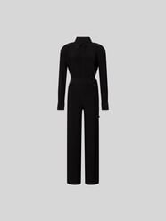 Jumpsuit mit verdeckter Knopfleiste von Norma Kamali Schwarz - 10