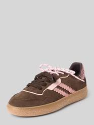 Lage sneakers van suède in streetstyle van Tamaris - 16