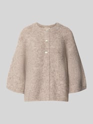 cardigan in relaxed fit met wol model 'Lulu' van FREE/QUENT Beige - 4