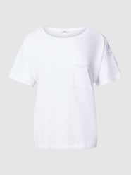 T-Shirt mit Brusttasche von Esprit Weiß - 8