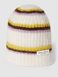 Beanie mit Kontraststreifen  Modell 'Rib Beanie Stripes' von Marc O'Polo - 4