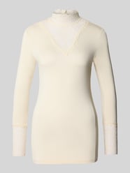 Slim Fit Longsleeve aus elastischem Material-Mix von Christian Berg Woman - 29