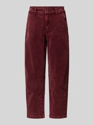 Spodnie sztruksowe o kroju barrel fit z wpuszczanymi kieszeniami od Buena Vista - 13