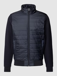 Sweatjacke mit Two-Tone-Machart von Christian Berg Men Blau - 42