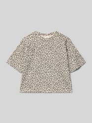 Boxy fit T-shirt van puur katoen van s.Oliver RED LABEL Beige - 38