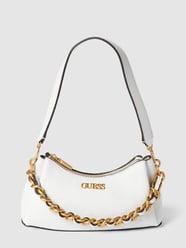 Shoulder Bag  mit  Strukturmuster Modell 'GEVA' von Guess Weiß - 34