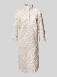 Knielanges Kleid mit Hemdblusenkragen von Christian Berg Woman Beige - 40