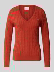 Gebreide pullover met ribboorden van Gant - 17