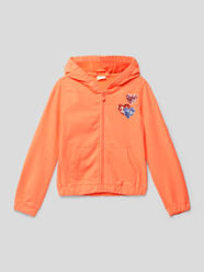 Bluza rozpinana z cekinowym obszyciem od s.Oliver RED LABEL Pomarańczowy - 31
