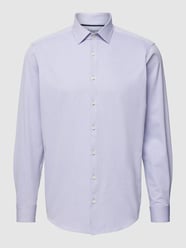 Regular Fit Business-Hemd mit Strukturmuster von Jake*s Lila - 47