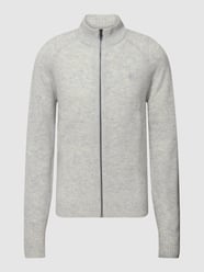 Strickjacke mit Label-Stitching von MCNEAL Grau / Schwarz - 37