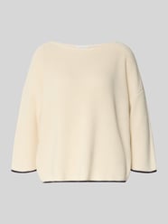 Sweter z dzianiny z rękawem o dł. 3/4 od COMMA - 2