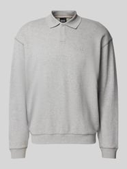 Sweatshirt mit Umlegekragen von BOSS Grau - 3