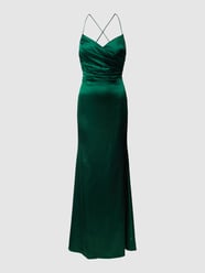 Abendkleid mit gelegten Falten von Laona Grün - 21