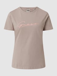 T-Shirt mit Logo-Print Modell 'Anne' von Guess Beige - 15