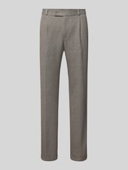 Straight Fit Anzughose mit Baumwoll-Anteil Modell 'DiConnor' von Zuitable Beige - 3
