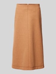 Midirok met siernaad van Christian Berg Woman Bruin - 44