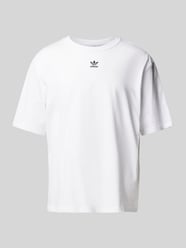 T-Shirt mit Label-Stitching von adidas Originals Weiß - 32