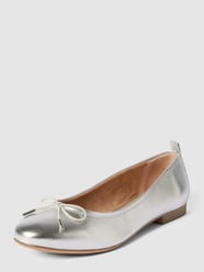 Ballerinas mit flachem Absatz von Tamaris Grau / Schwarz - 27