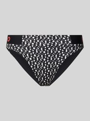 Bikini-Hose mit Label-Print Modell 'Brazilian' von HUGO Schwarz - 23