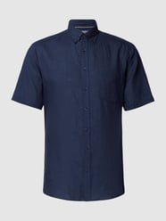 Leinenhemd mit Brusttasche von Christian Berg Men Blau / Türkis - 31