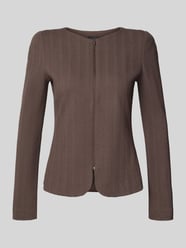 Blazer mit Rundhalsausschnitt und Reißverschluss von Emporio Armani Beige - 11