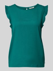 Tanktop met volantmouwen van Tom Tailor Denim Groen - 5