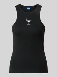 Top o kroju slim fit z czystej bawełny model 'DIMARTINI_B' od HUGO Blue - 11