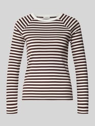 Longsleeve o kroju slim fit z okrągłym dekoltem model 'Sorka' od OPUS - 7