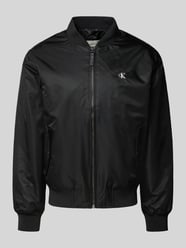 Bomberjacke mit Label-Stitching von Calvin Klein Jeans - 42