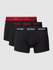 Trunks mit elastischem Label-Bund im 3er-Pack von HUGO Schwarz - 47