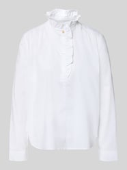 Blouse met ruches en korte knoopsluiting van Christian Berg Woman - 43