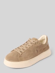 Sneakers met labelstitching van Polo Ralph Lauren Beige - 17