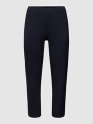 Spodnie materiałowe PLUS SIZE z detalem z logo od Tommy Hilfiger Curve Niebieski - 40