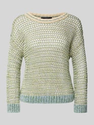 Gebreide linnen pullover met ajourpatroon, model 'LIUTO' van Weekend Max Mara - 5