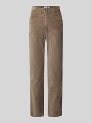 Straight fit corduroy broek, model 'Laura' van Raphaela By Brax Beige - 29