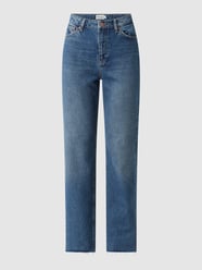 Straight Fit High Waist Jeans aus Baumwolle von NA-KD Blau - 38