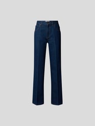 Mid Rise Jeans im Straight Fit von Victoria Beckham Blau - 35