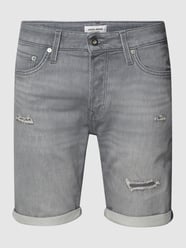 Jeansshorts im Destroyed-Look Modell 'RICK' von Jack & Jones Grau - 40