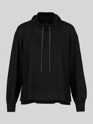 Langarmshirt mit gerafftem Stehkragen von Marc Cain - 43